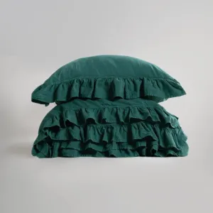 Alternative view of Постільна білизна Stonewashed Exclusive Ranforse 200 × 220 см (євро) Dark Green від Limasso