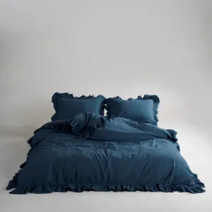 Постільна білизна Stonewashed Exclusive Ranforse 200 × 220 см (євро) Dress Blue від Limasso