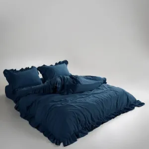 Alternative view of Постільна білизна Stonewashed Exclusive Ranforce 160 × 220 см (полуторний) Dress Blue від Limasso