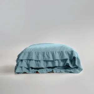 Alternative view of Постільна білизна Stonewashed Exclusive Ranforce 160 × 220 см (полуторний) Mineral Blue від Limasso