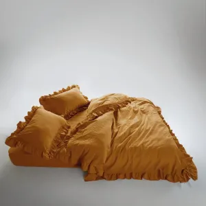 Alternative view of Постільна білизна Stonewashed Exclusive Ranforse 200 × 220 см (євро) Mustard від Limasso