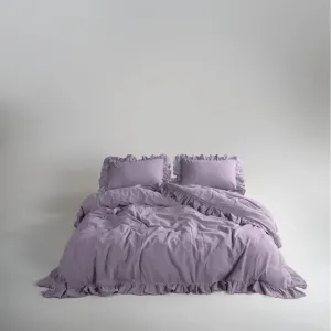 Постільна білизна Stonewashed Exclusive Ranforse 200 × 220 см (євро) Natural Violet від Limasso