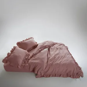 Alternative view of Постільна білизна Stonewashed Exclusive Ranforse 200 × 220 см (євро) Old Rose від Limasso