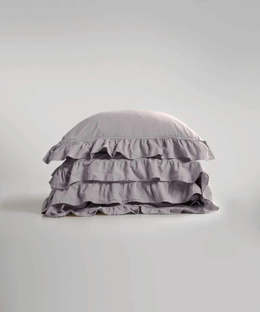 Постільна білизна Stonewashed Exclusive Ranforse 200 × 220 см (євро) Opal Grey від Limasso - Зображення 2