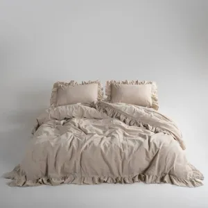 Постільна білизна Stonewashed Exclusive Ranforse 200 × 220 см (євро) Oxford Tan від Limasso