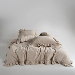 Alternative view of Постільна білизна Stonewashed Exclusive Ranforse 200 × 220 см (євро) Oxford Tan від Limasso