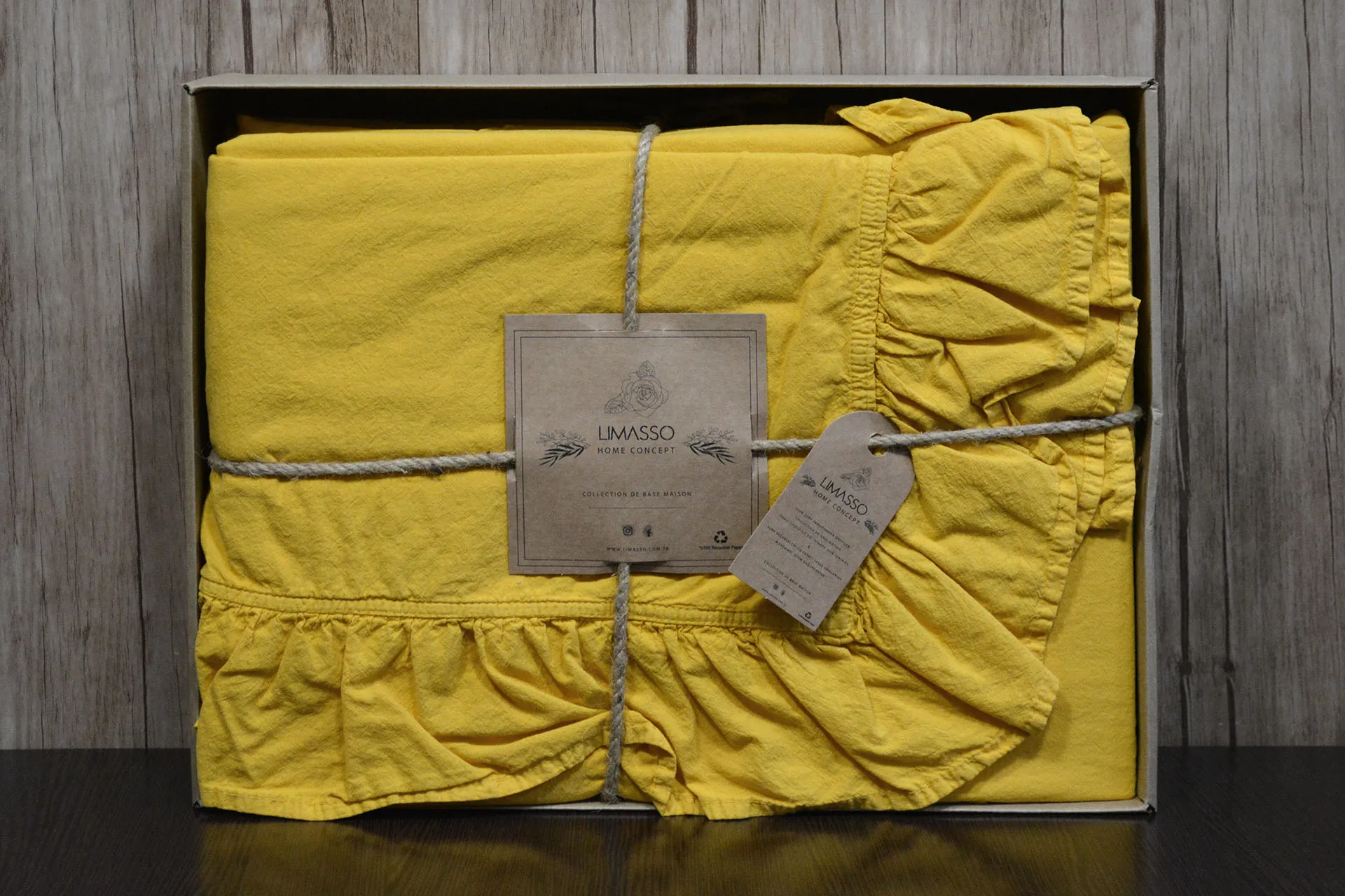 Постільна білизна Stonewashed Exclusive Ranforse 200 × 220 см (євро) Lemonade від Limasso - Зображення 2