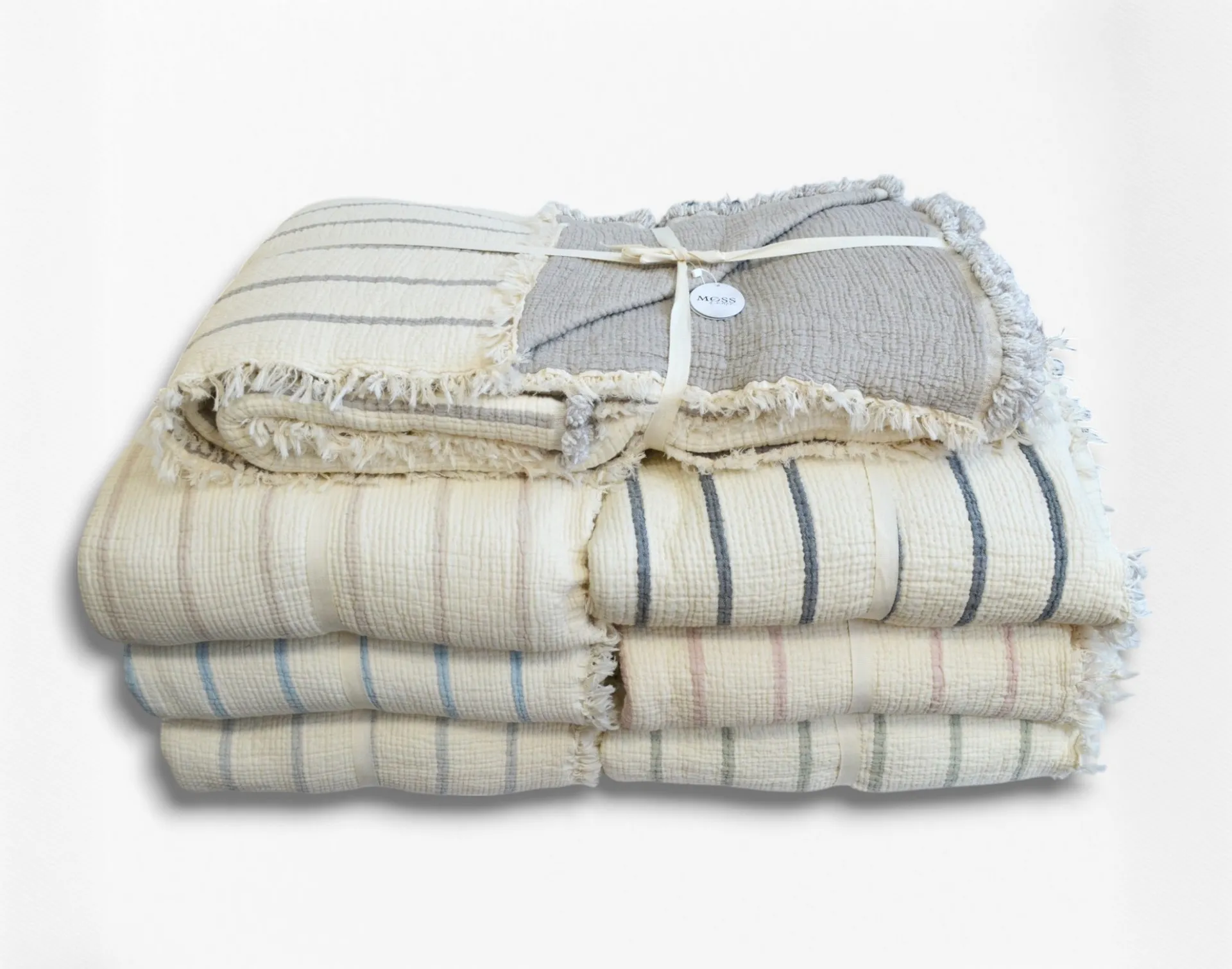 Муслінове покривало Exclusive Muslin 230 × 250 см (євро) Синій від Moss - Зображення 4