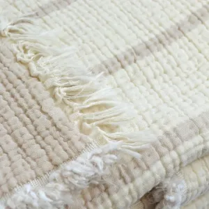 Alternative view of Муслінове покривало Exclusive Muslin 170 × 230 см Бежевий від Moss