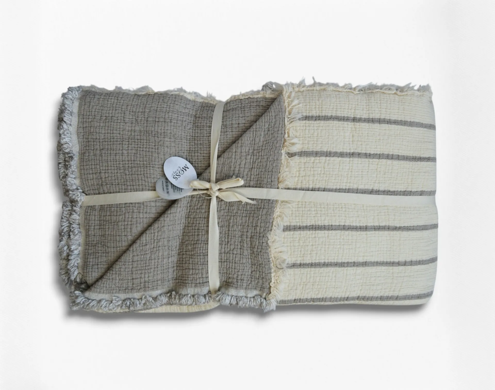 Муслінове покривало Exclusive Muslin 170 × 230 см Коричневий від Moss - Зображення 3