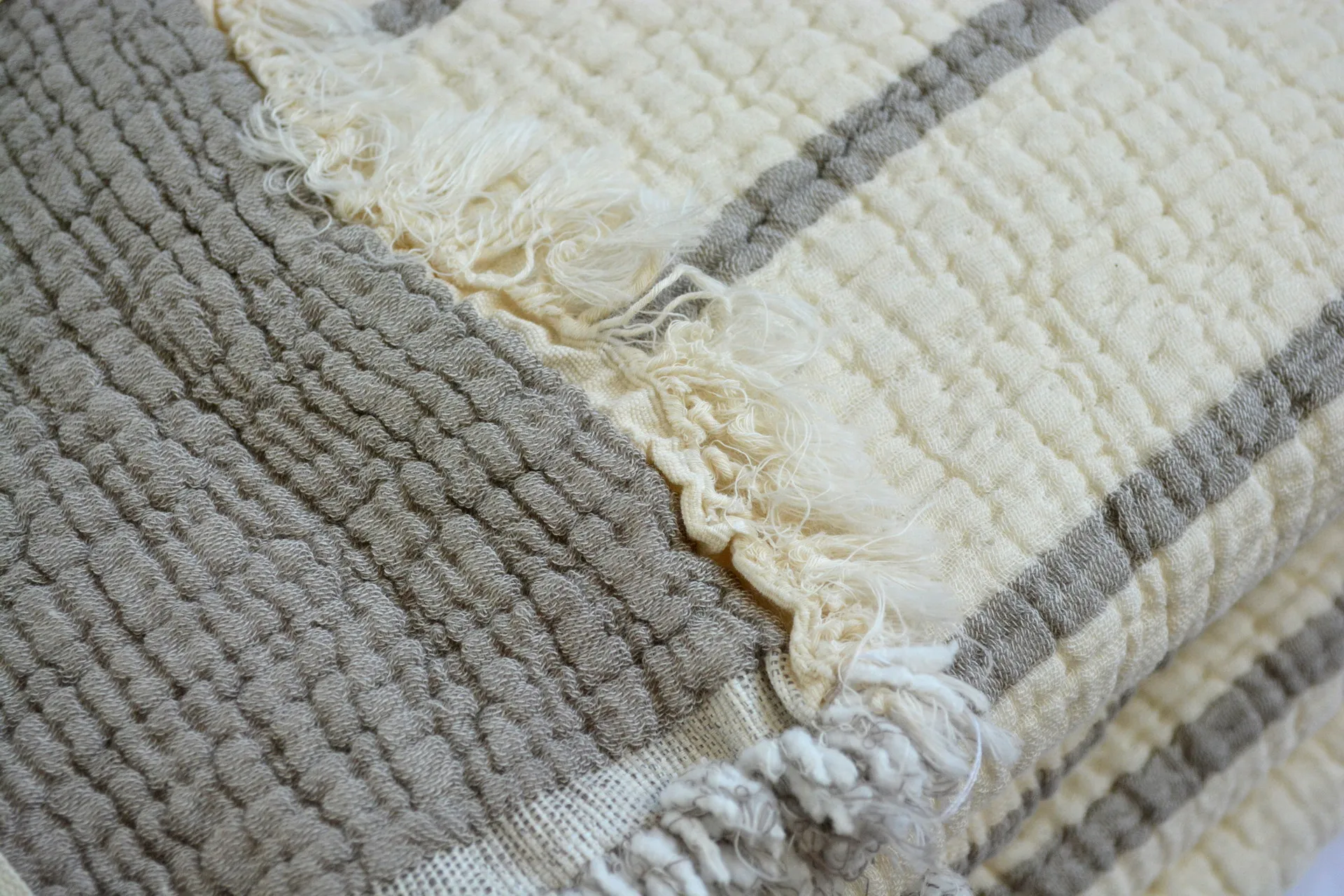 Муслінове покривало Exclusive Muslin 170 × 230 см Коричневий від Moss - Зображення 2