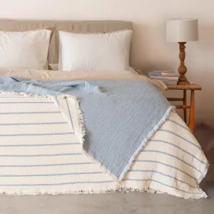 Муслінове покривало Exclusive Muslin 230 × 250 см (євро) Синій від Moss