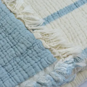 Alternative view of Муслінове покривало Exclusive Muslin 230 × 250 см (євро) Синій від Moss