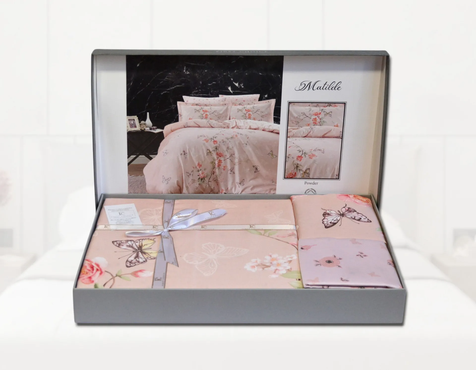 Постільна білизна Cotton Satin 200 × 220 см (євро) Matilde Powder від First Choice - Зображення 2
