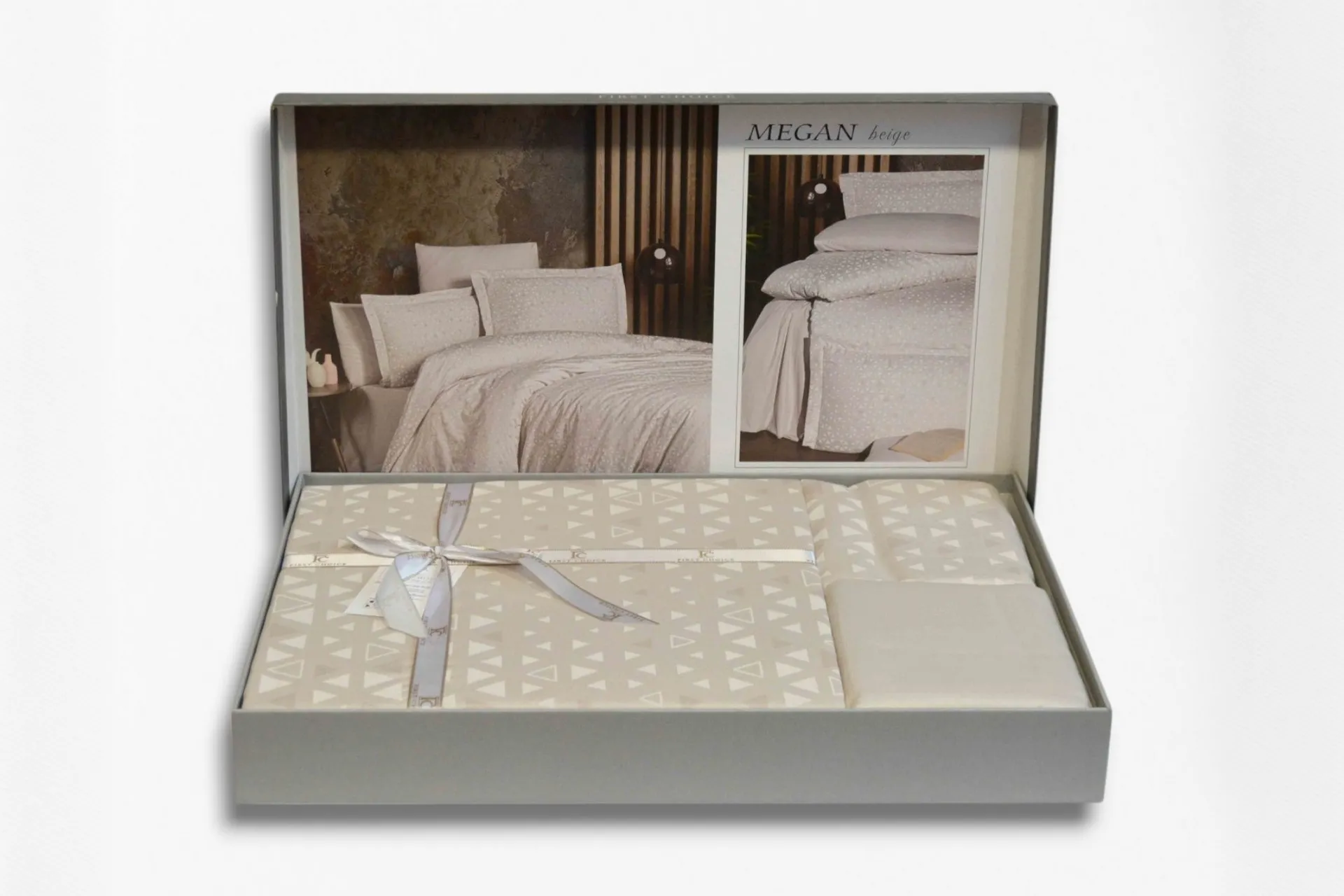 Постільна білизна Cotton Satin 160 × 220 см (2 шт., сімейний) сімейна Megan Beige від First Choice - Зображення 5