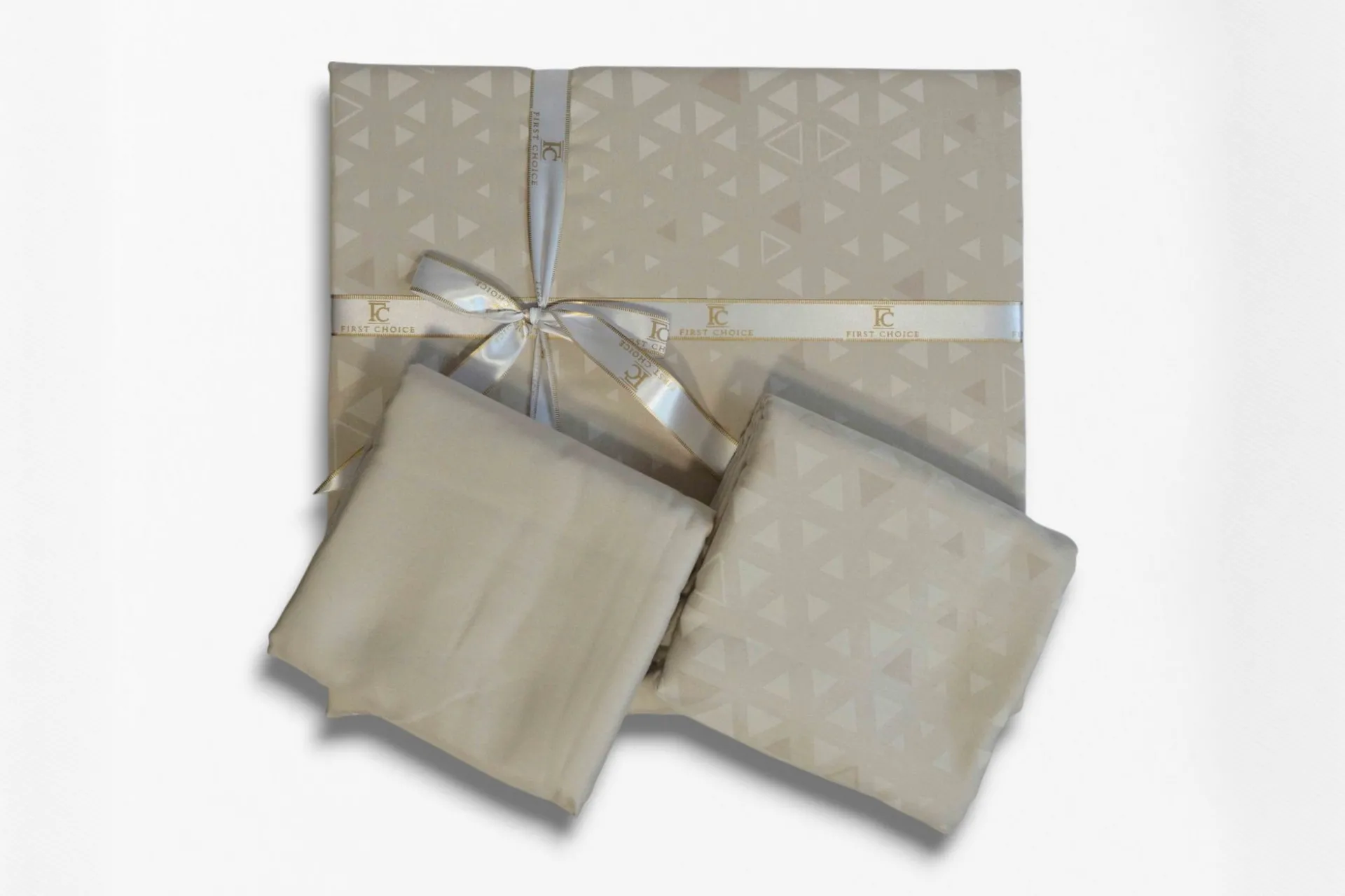 Постільна білизна Cotton Satin 160 × 220 см (2 шт., сімейний) сімейна Megan Beige від First Choice - Зображення 4