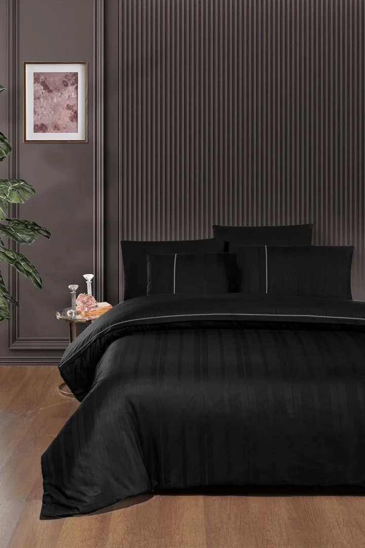 Постільна білизна Ranforce Deluxe DARK 200 × 220 см (євро) Fredan Black від First Choice