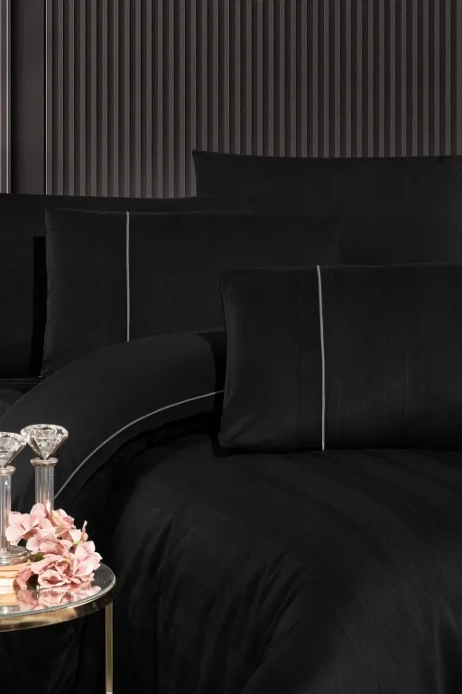 Постільна білизна Ranforce Deluxe DARK 200 × 220 см (євро) Fredan Black від First Choice - Зображення 2