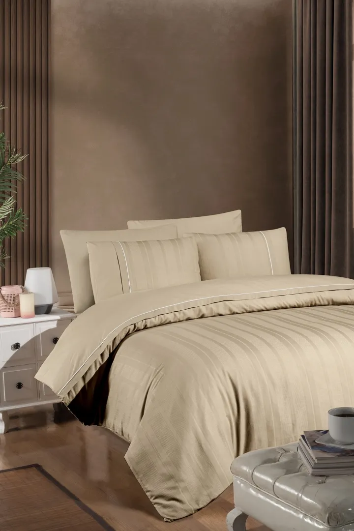 Постільна білизна Ranforce Deluxe 200 × 220 см (євро) Fredan Cappuccino від First Choice