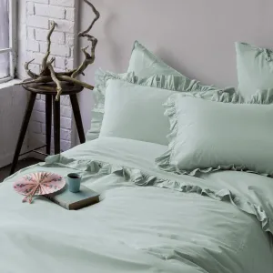 Постільна білизна Frill Poplin 200 × 220 см (євро) Mint від Issimo