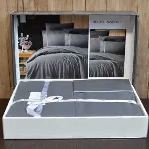 Alternative view of Постільна білизна Ranforce Deluxe DARK 200 × 220 см (євро) Alisa Antrasit від First Choice