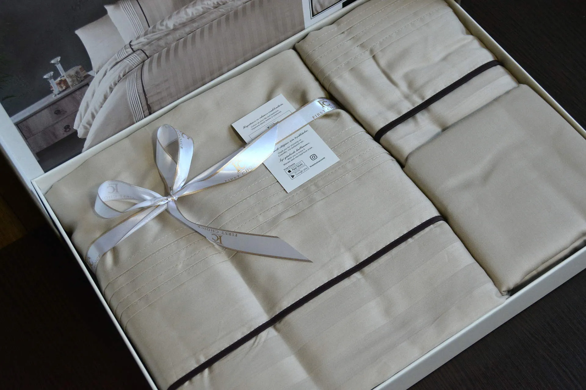 Постільна білизна Deluxe Satin 200 × 220 см (євро) Modalife Soil від First Choice - Зображення 5