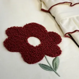 Alternative view of Постільна білизна Stonewashed 200 × 220 см (євро) Florita Maroon від Saheser