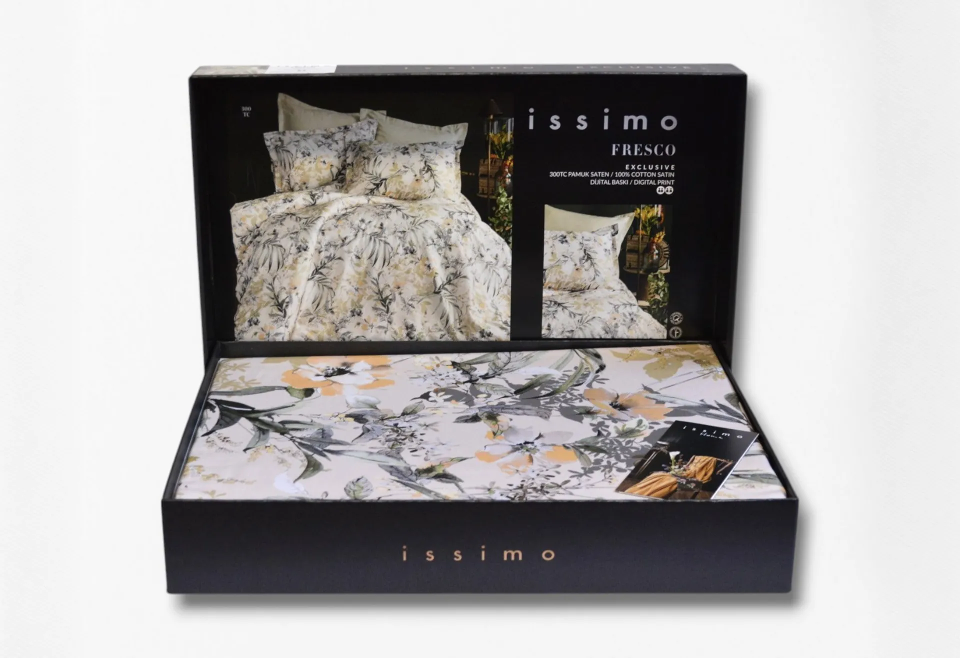 Комплект постільної білизни Digital Satin 300 TC 200 × 220 см (євро) Fresco від Issimo - Зображення 7