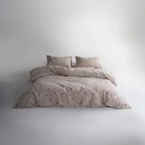 Постільна білизна Stonewashed 200 × 220 см (євро) Garden de Fleur Oxford Tan від Limasso