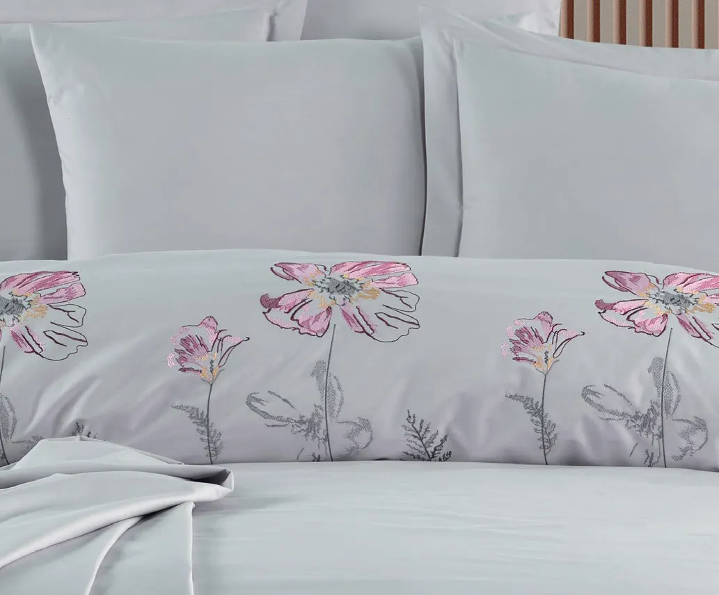 Постільна білизна Poplin 200 × 220 см (євро) Glory Gri від Maribor - Зображення 2