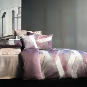 Alternative view of Комплект постільної білизни Digital Satin 200 × 220 см (євро) Helix Purple від Issimo