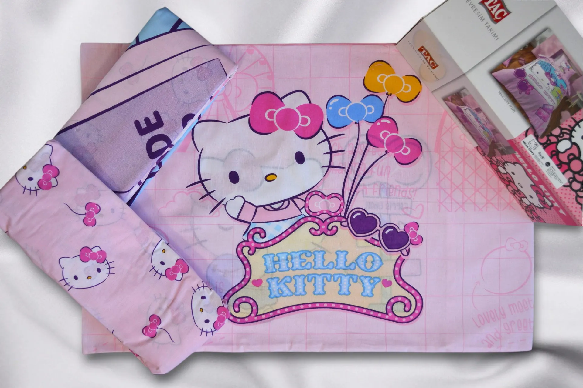 Постільна білизна Disney 160 × 220 см (полуторний) Hello Kitty Travel від TAC - Зображення 3