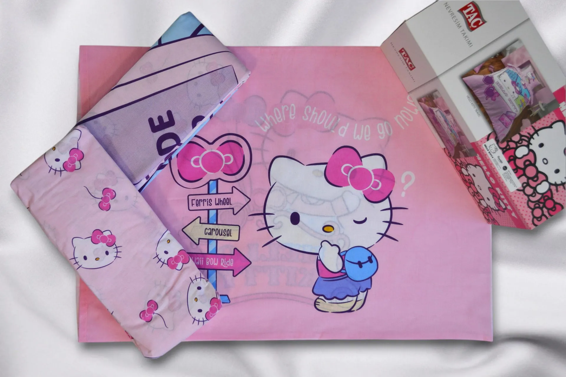 Постільна білизна Disney 160 × 220 см (полуторний) Hello Kitty Travel від TAC - Зображення 4