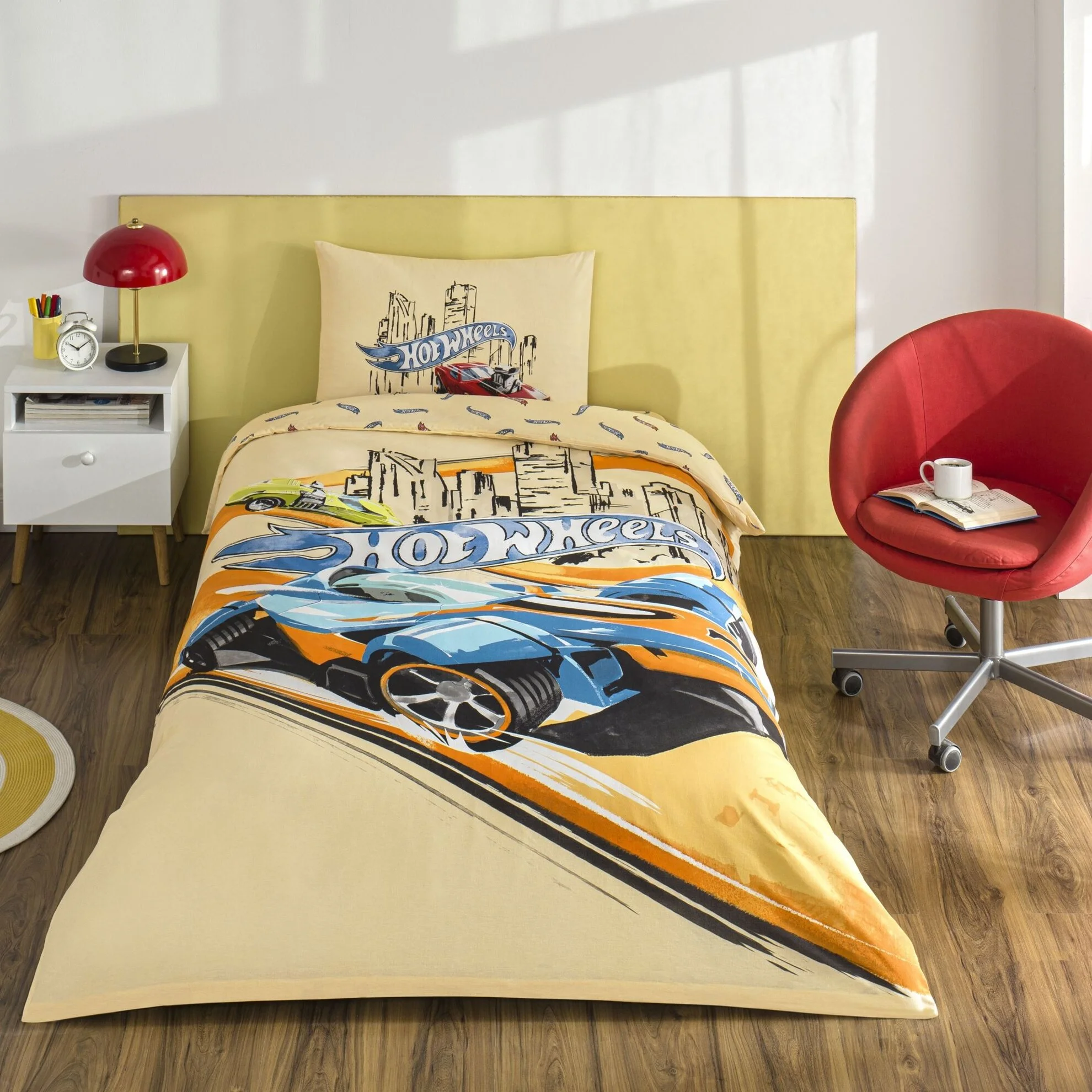 Постільна білизна Disney 160 × 220 см (полуторний) Hot Wheels Winner від TAC