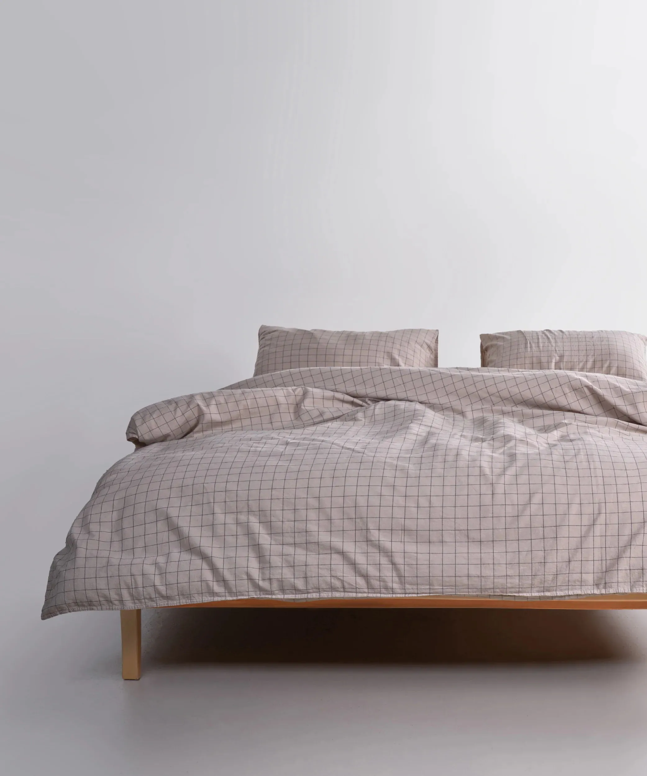Постільна білизна Stonewashed 200 × 220 см (євро) Inara Oxford Tan від Limasso - Зображення 2