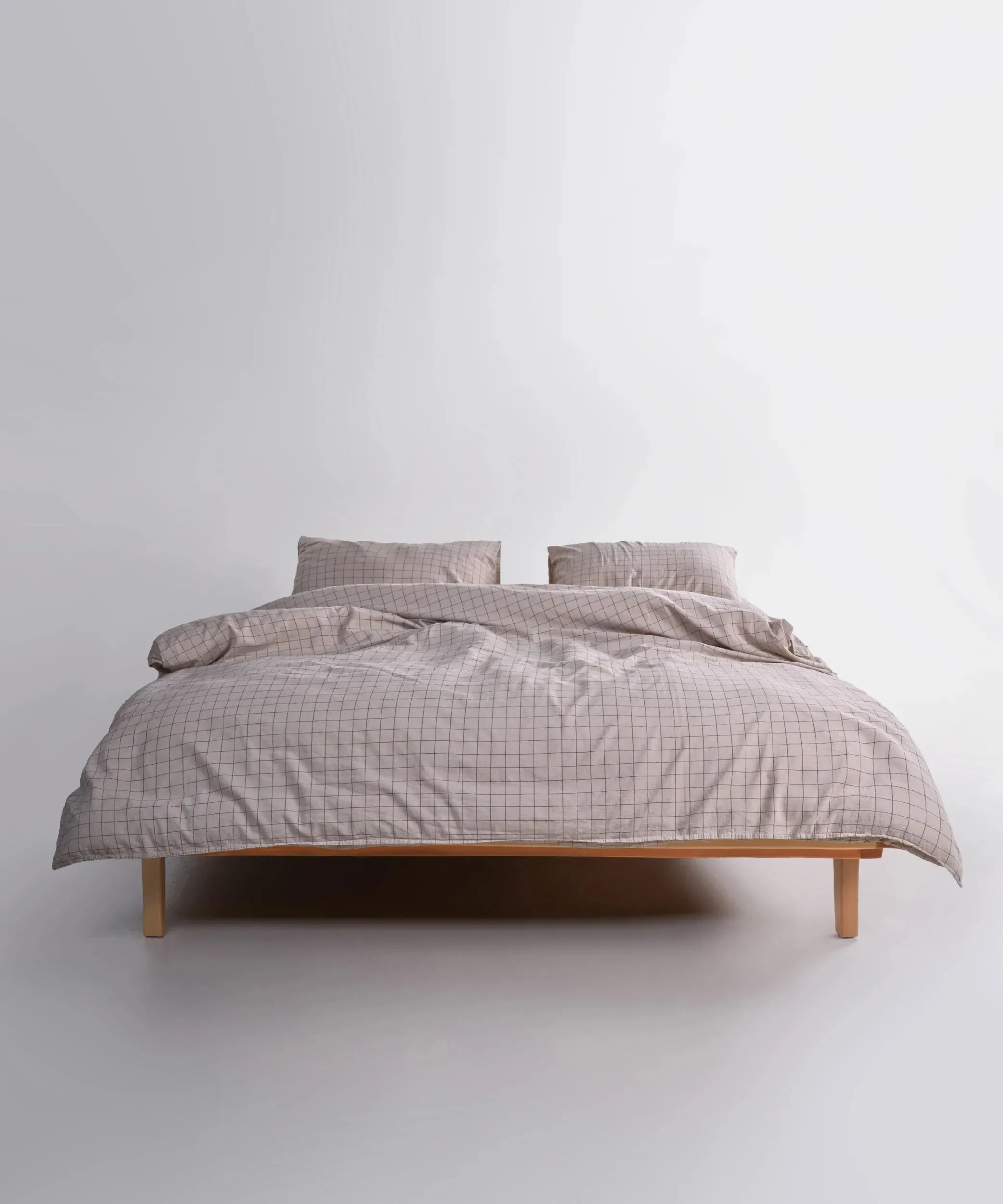 Постільна білизна Stonewashed 200 × 220 см (євро) Inara Oxford Tan від Limasso - Зображення 3