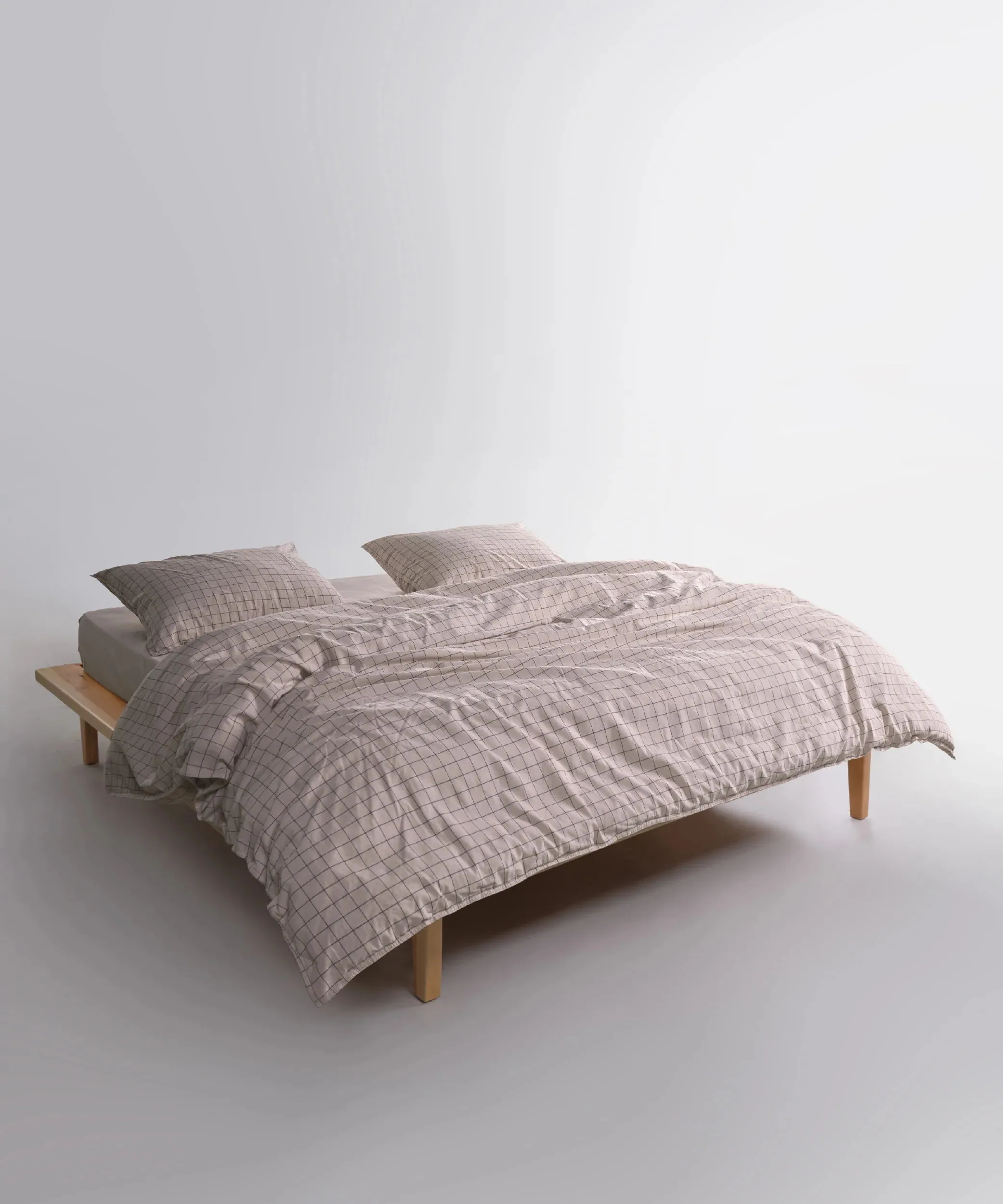 Постільна білизна Stonewashed 200 × 220 см (євро) Inara Oxford Tan від Limasso - Зображення 4