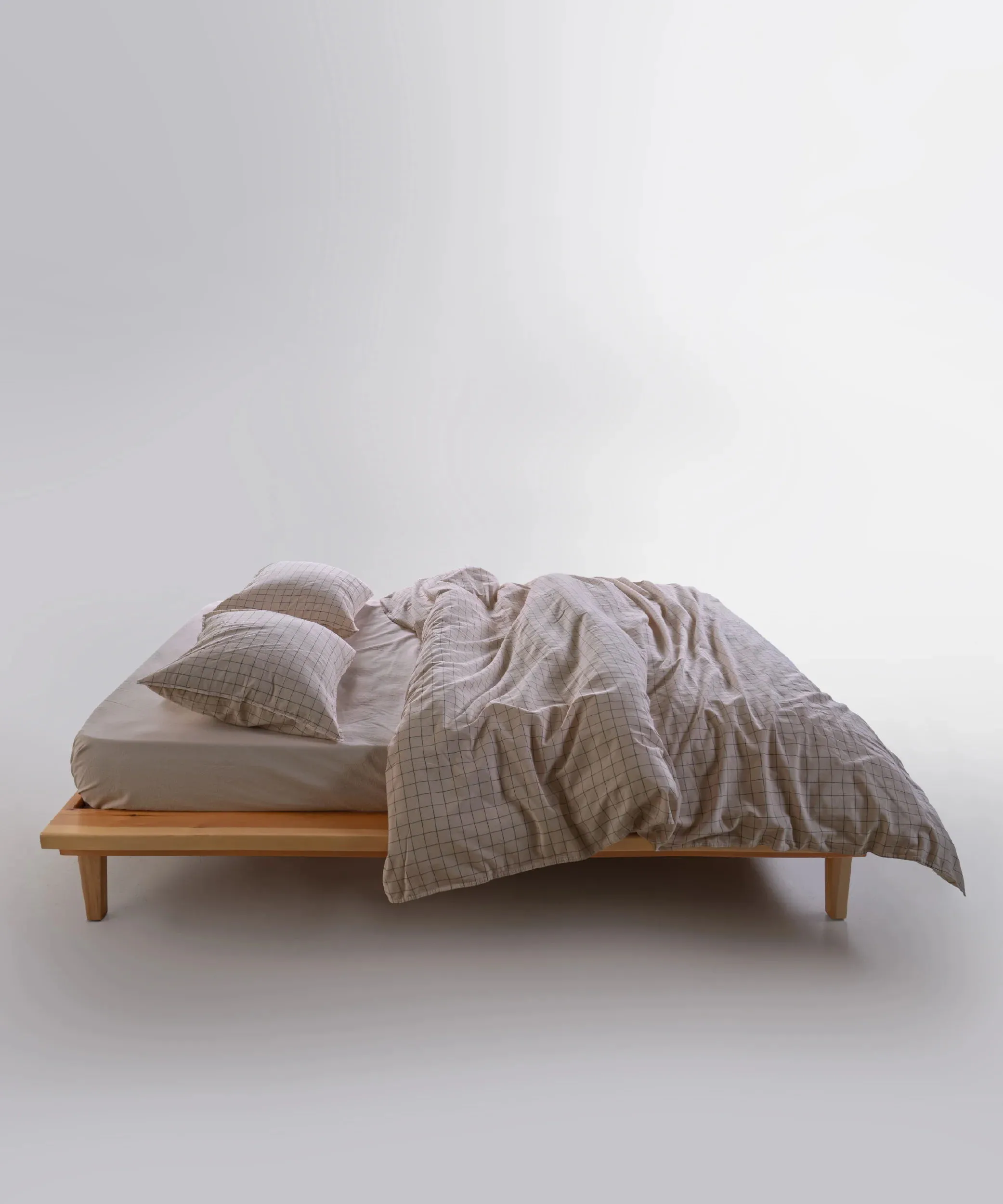 Постільна білизна Stonewashed 200 × 220 см (євро) Inara Oxford Tan від Limasso - Зображення 5