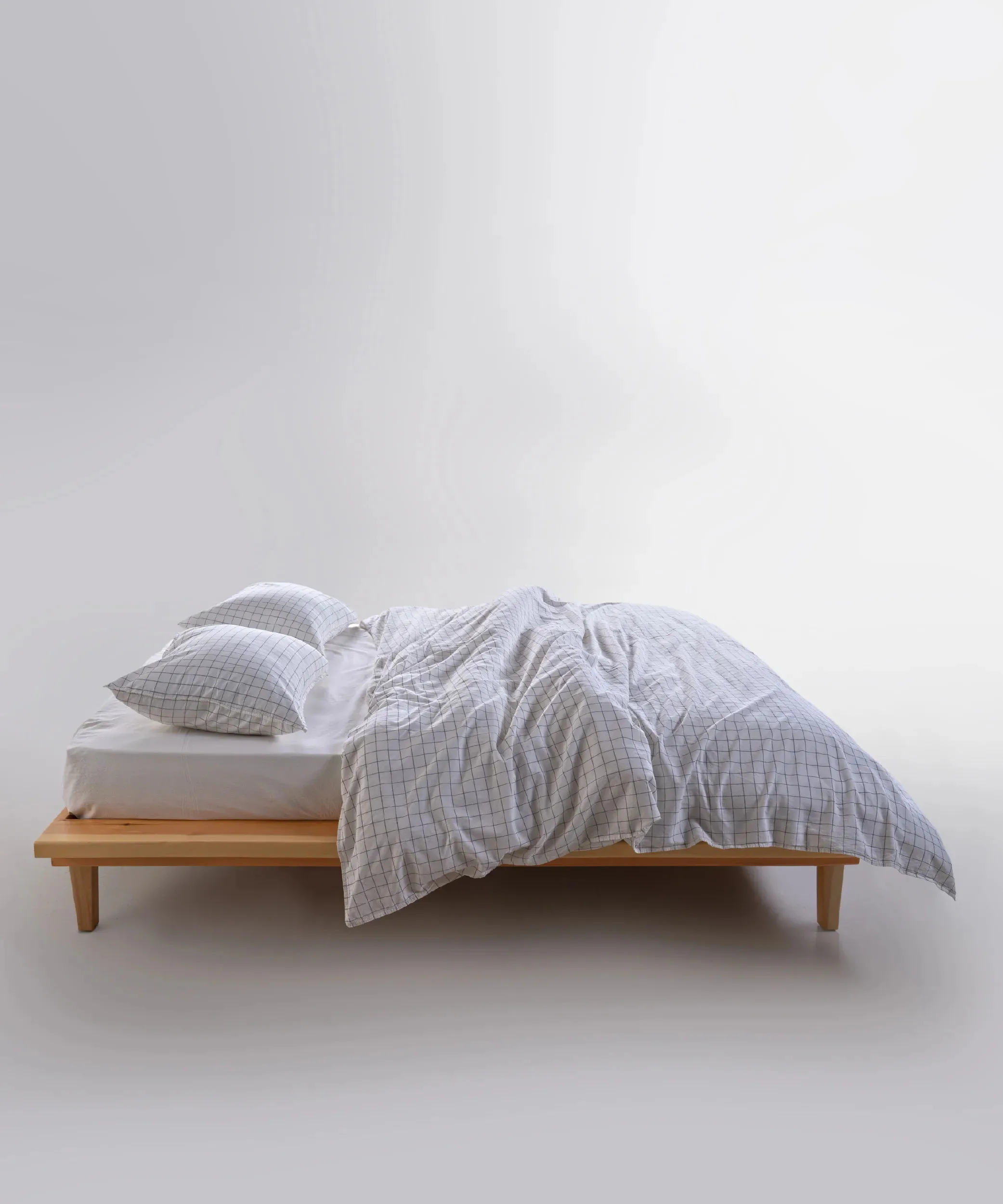 Постільна білизна Stonewashed 200 × 220 см (євро) Inara Snow White від Limasso - Зображення 5