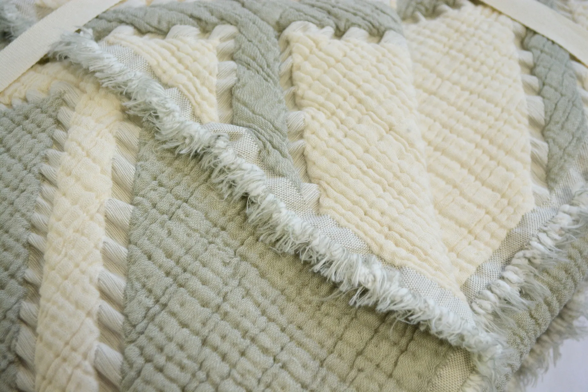 Муслінове покривало Ivory Muslin 230 × 250 см (євро) Зелений від Moss - Зображення 2