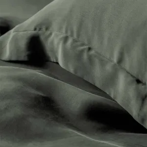Alternative view of Комплект постільної білизни Vegan Silk 200 × 220 см (євро) Jade Moss від Issimo