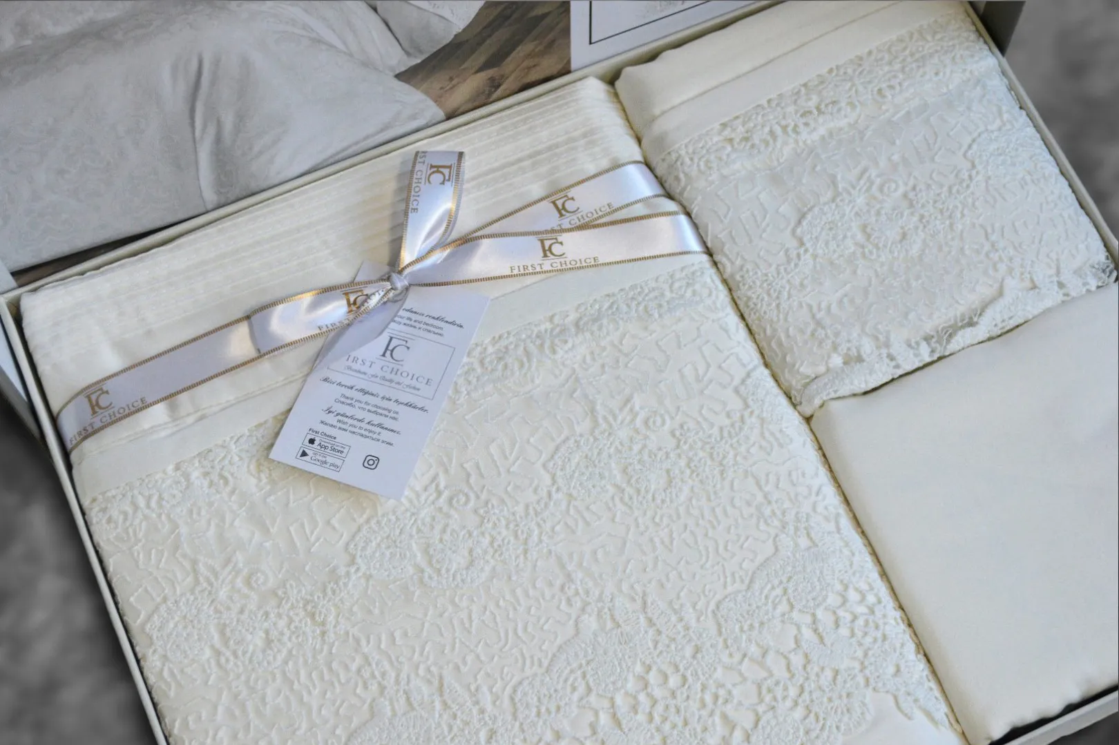 Постільна білизна V.I.P Satin Moonlight 200 × 220 см (євро) Jully від First Choice - Зображення 3