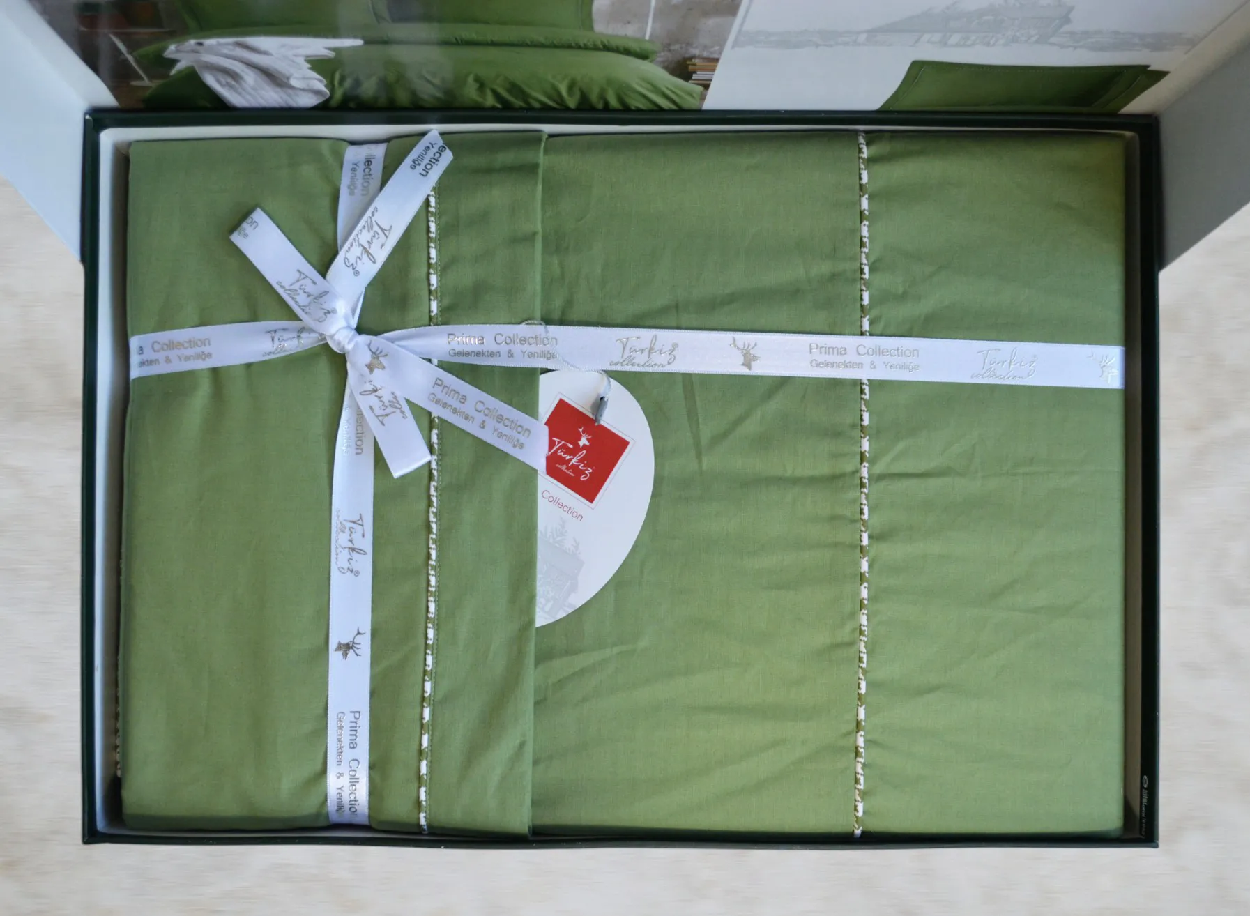 Постільна білизна Ranforce Prima 200 × 220 см (євро) Kalamaki Green від Turkiz - Зображення 3