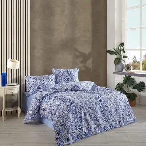 Комплект постільної білизни Ranforse 200 × 220 см (євро) Elvin Mavi від Kristal