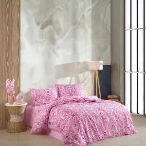 Комплект постільної білизни Ranforse 200 × 220 см (євро) Elvin Pembe від Kristal