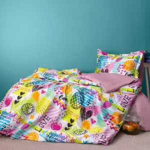 Alternative view of Комплект постільної білизни Digital Satin 160 × 220 см Lemonade від Issimo