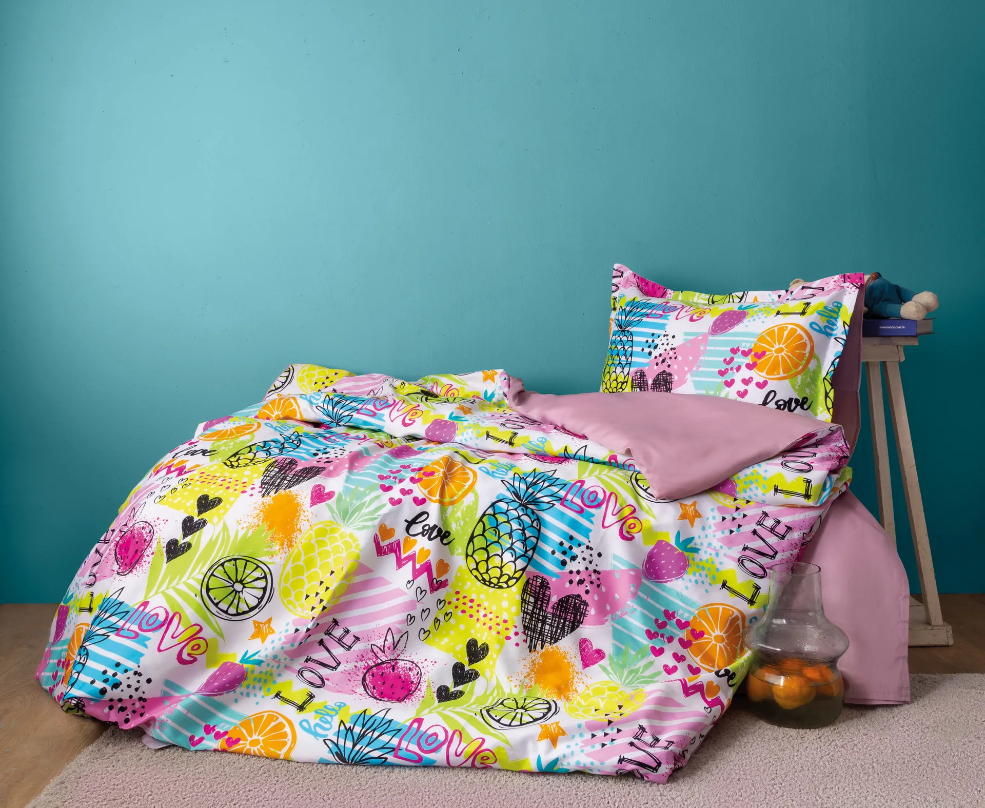 Комплект постільної білизни Digital Satin 160 × 220 см Lemonade від Issimo - Зображення 2