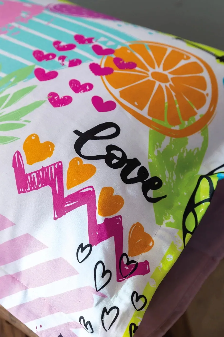 Комплект постільної білизни Digital Satin 160 × 220 см Lemonade від Issimo - Зображення 4