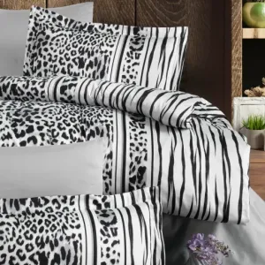 Alternative view of Постільна білизна Cotton Satin сімейна 160 × 220 см (2 шт., сімейний) Leopard Black від First Choice