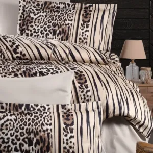 Alternative view of Постільна білизна Cotton Satin 160 × 220 см (полуторний) Leopard Brown від First Choice